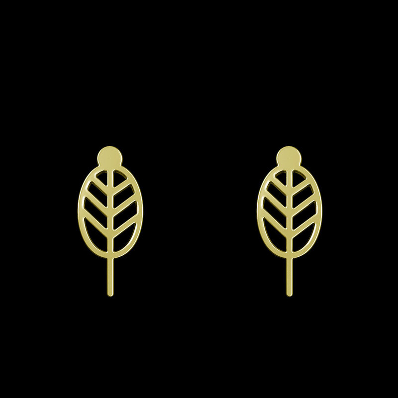 گوشواره طلا 18 عیار زنانه مدوپد مدل برگ کد GA1-15733 گوشواره طلا 18 عیار زنانه مدوپد مدل برگ کد GA1-15733