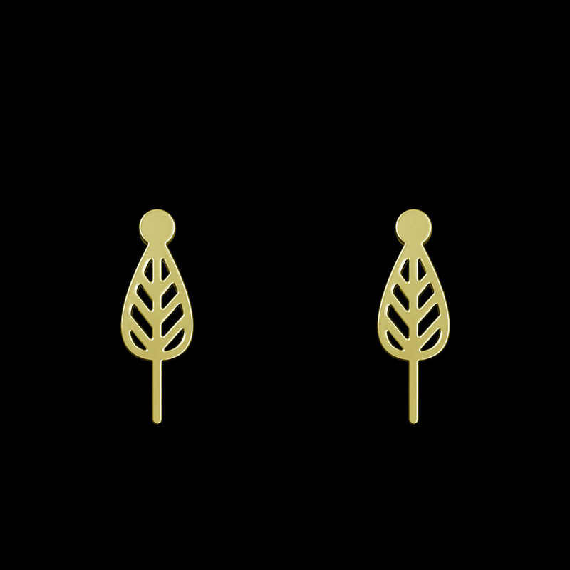 گوشواره طلا 18 عیار زنانه مدوپد مدل برگ کد GA1-15735 گوشواره طلا 18 عیار زنانه مدوپد مدل برگ کد GA1-15735