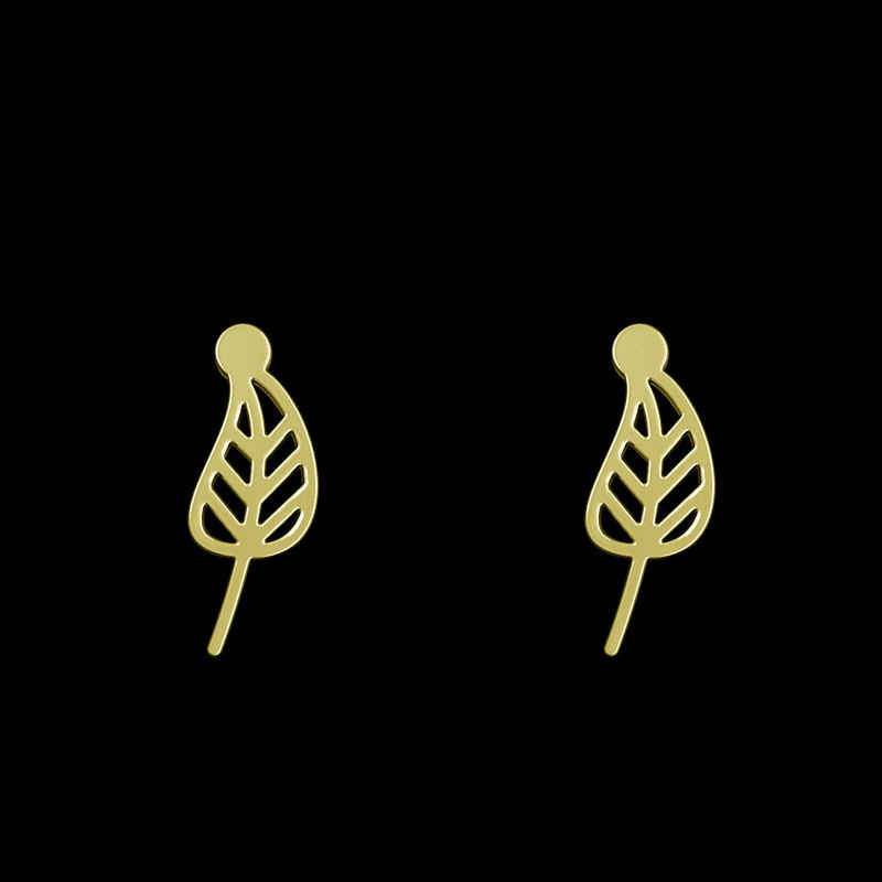 گوشواره طلا 18 عیار زنانه مدوپد مدل برگ کد GA1-15736 گوشواره طلا 18 عیار زنانه مدوپد مدل برگ کد GA1-15736