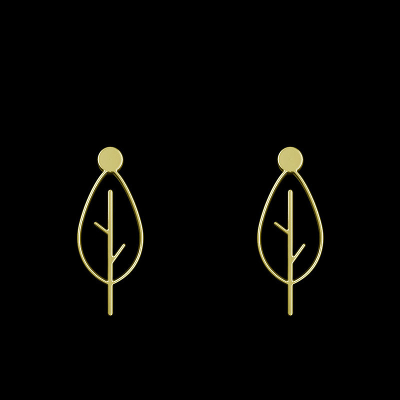 گوشواره طلا 18 عیار زنانه مدوپد مدل درخت کد GA1-15742 گوشواره طلا 18 عیار زنانه مدوپد مدل درخت کد GA1-15742