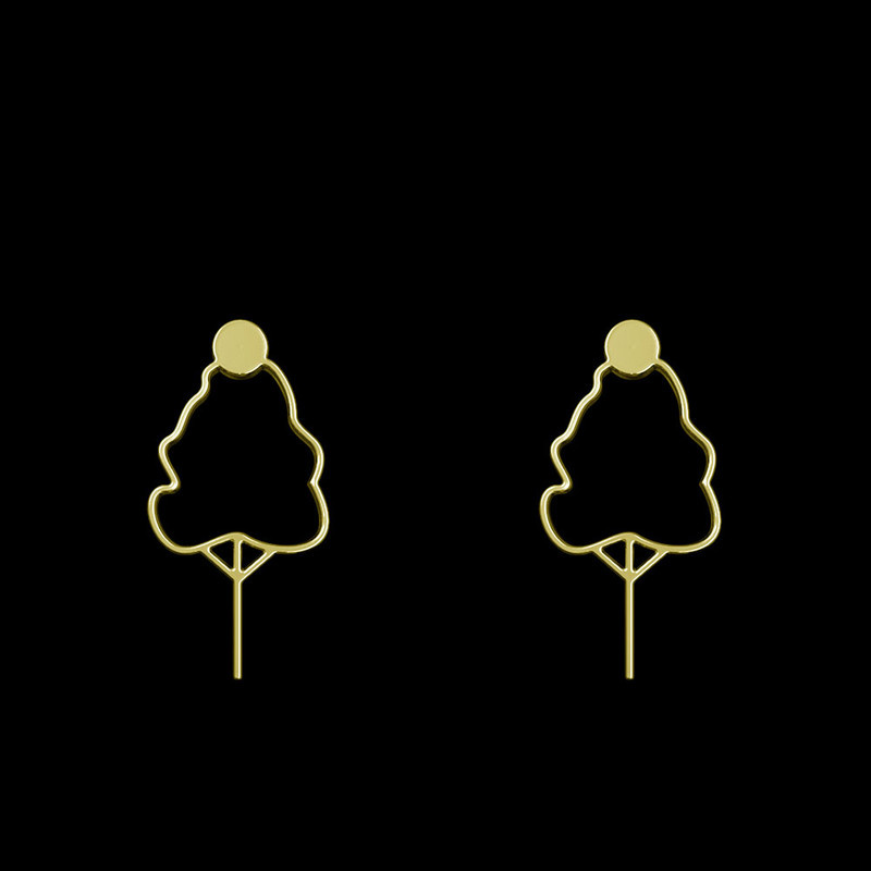 گوشواره طلا 18 عیار زنانه مدوپد مدل درخت کد GA1-15780 گوشواره طلا 18 عیار زنانه مدوپد مدل درخت کد GA1-15780