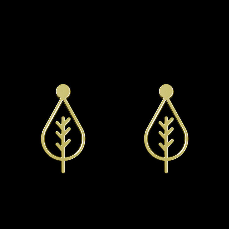 گوشواره طلا 18 عیار زنانه مدوپد مدل درخت کد GA1-15800 گوشواره طلا 18 عیار زنانه مدوپد مدل درخت کد GA1-15800