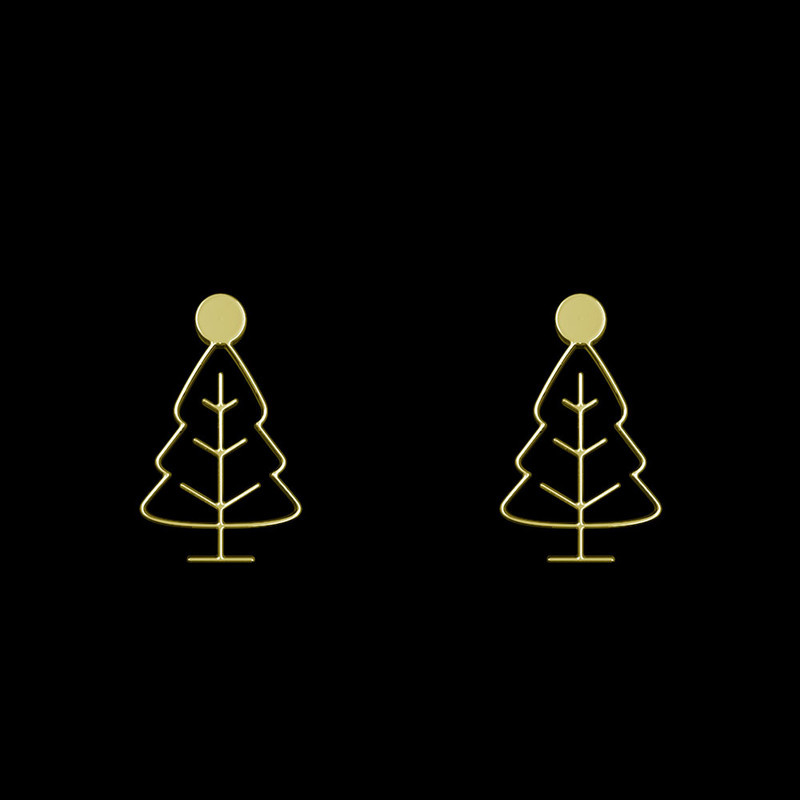 گوشواره طلا 18 عیار زنانه مدوپد مدل درخت کد GA1-15811 گوشواره طلا 18 عیار زنانه مدوپد مدل درخت کد GA1-15811