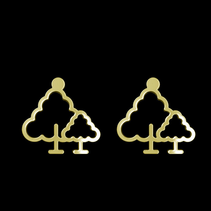 گوشواره طلا 18 عیار زنانه مدوپد مدل درخت کد GA1-15832 گوشواره طلا 18 عیار زنانه مدوپد مدل درخت کد GA1-15832