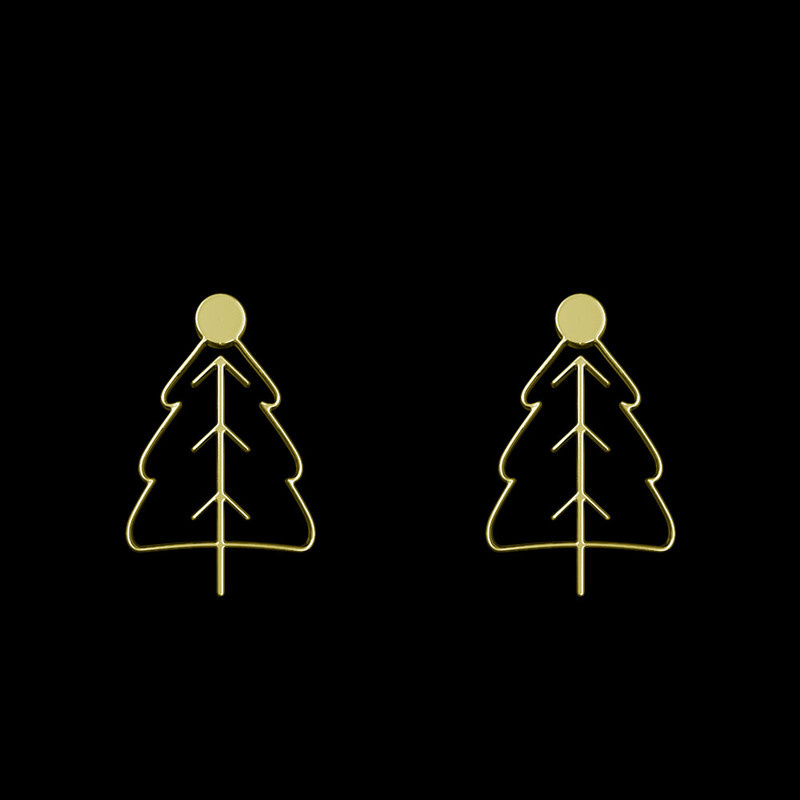 گوشواره طلا 18 عیار زنانه مدوپد مدل درخت کد GA1-15841 گوشواره طلا 18 عیار زنانه مدوپد مدل درخت کد GA1-15841