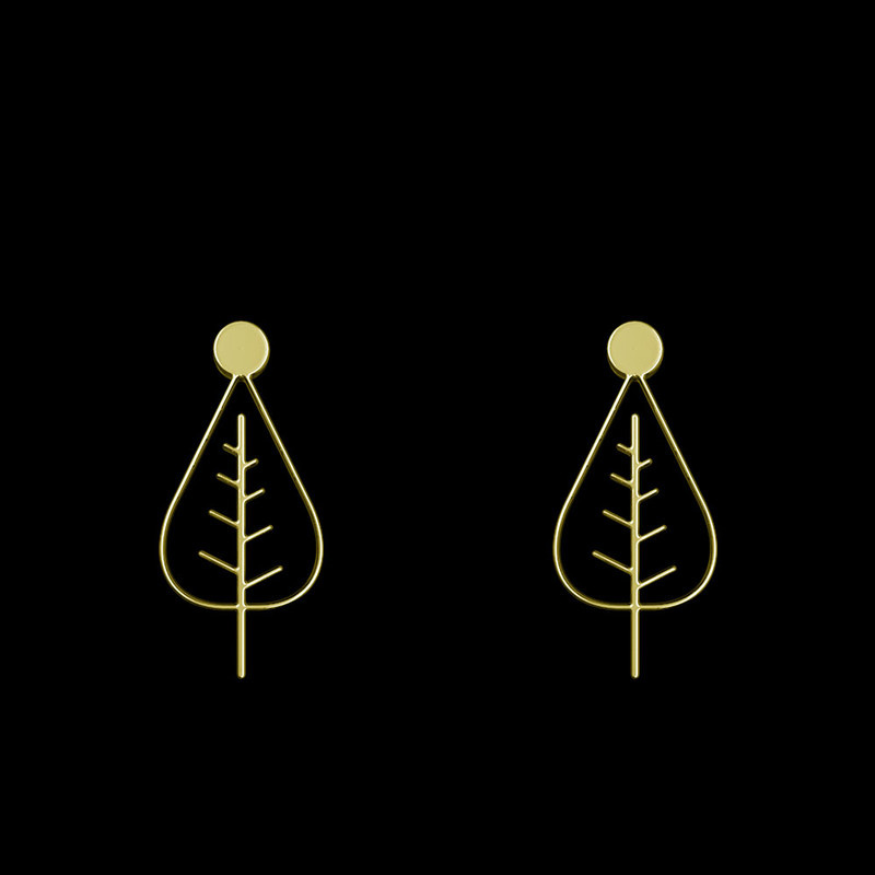 گوشواره طلا 18 عیار زنانه مدوپد مدل درخت کد GA1-15842 گوشواره طلا 18 عیار زنانه مدوپد مدل درخت کد GA1-15842