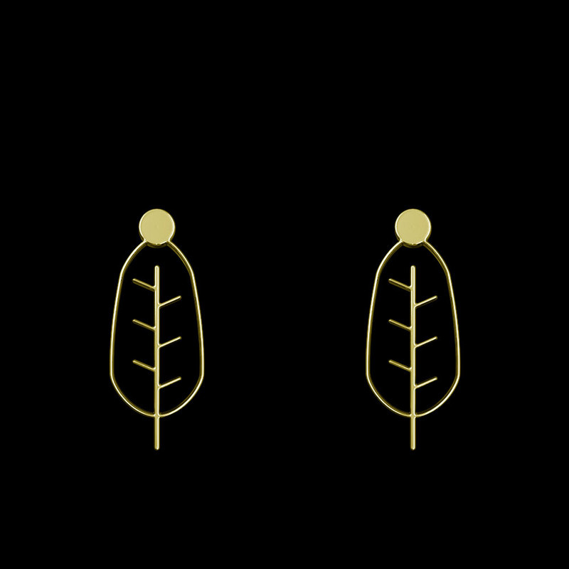 گوشواره طلا 18 عیار زنانه مدوپد مدل درخت کد GA1-15845 گوشواره طلا 18 عیار زنانه مدوپد مدل درخت کد GA1-15845