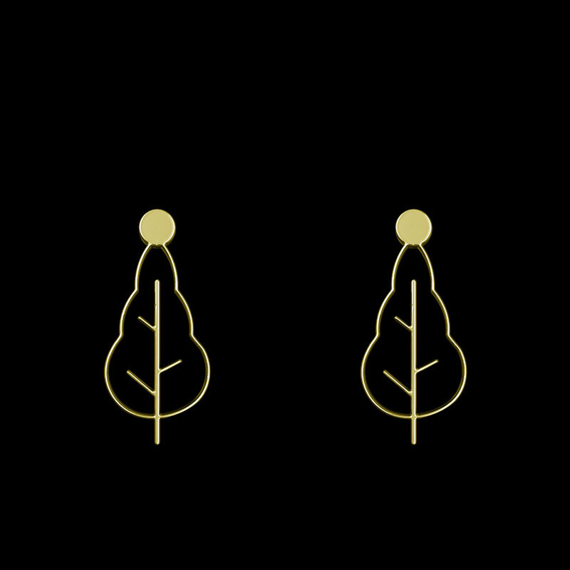 گوشواره طلا 18 عیار زنانه مدوپد مدل درخت کد GA1-15848