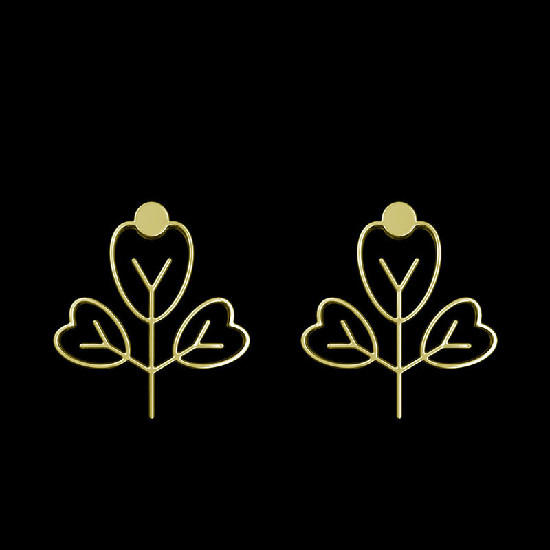 گوشواره طلا 18 عیار زنانه مدوپد مدل برگ کد GA1-15876 گوشواره طلا 18 عیار زنانه مدوپد مدل برگ کد GA1-15876