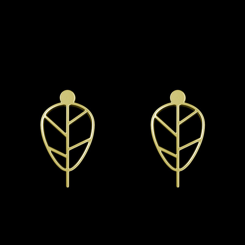 گوشواره طلا 18 عیار زنانه مدوپد مدل برگ کد GA1-15881 گوشواره طلا 18 عیار زنانه مدوپد مدل برگ کد GA1-15881