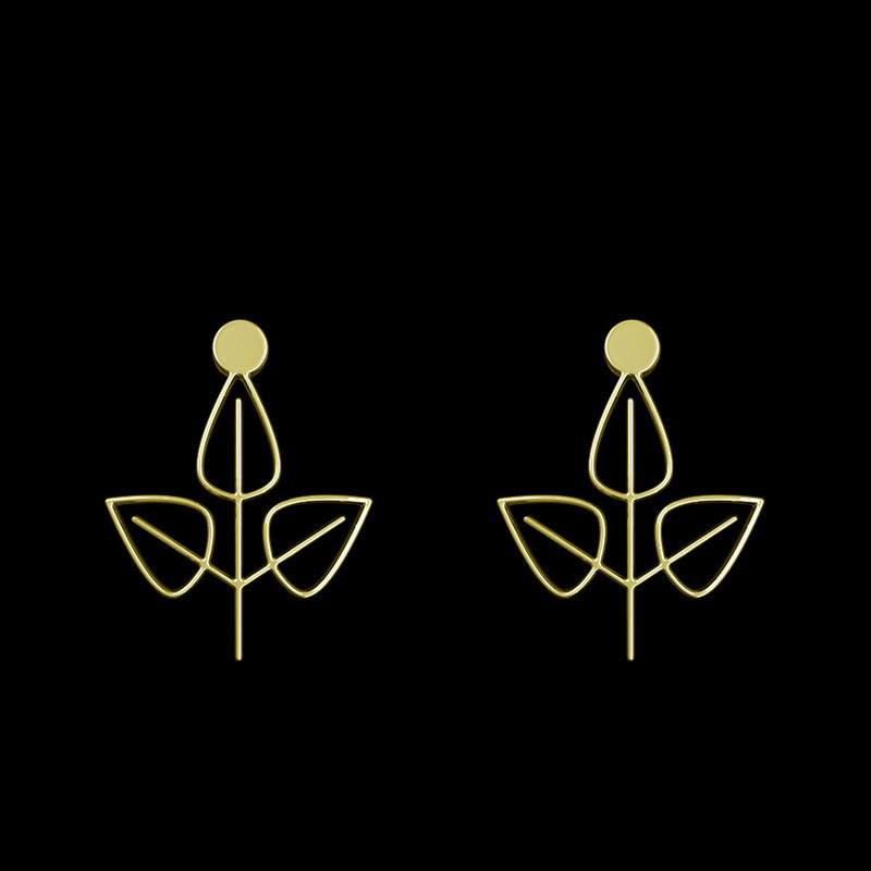 گوشواره طلا 18 عیار زنانه مدوپد مدل برگ کد GA1-15892 گوشواره طلا 18 عیار زنانه مدوپد مدل برگ کد GA1-15892