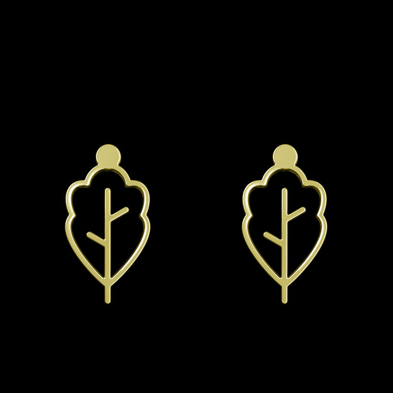 گوشواره طلا 18 عیار زنانه مدوپد مدل برگ کد GA1-15896 گوشواره طلا 18 عیار زنانه مدوپد مدل برگ کد GA1-15896