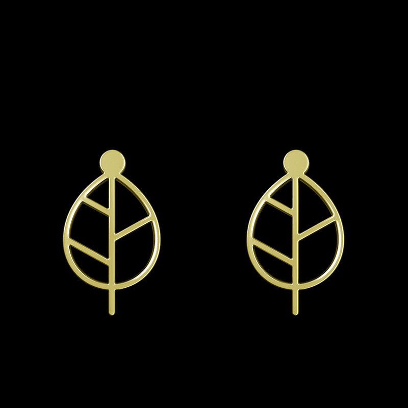 گوشواره طلا 18 عیار زنانه مدوپد مدل برگ کد GA1-15899 گوشواره طلا 18 عیار زنانه مدوپد مدل برگ کد GA1-15899