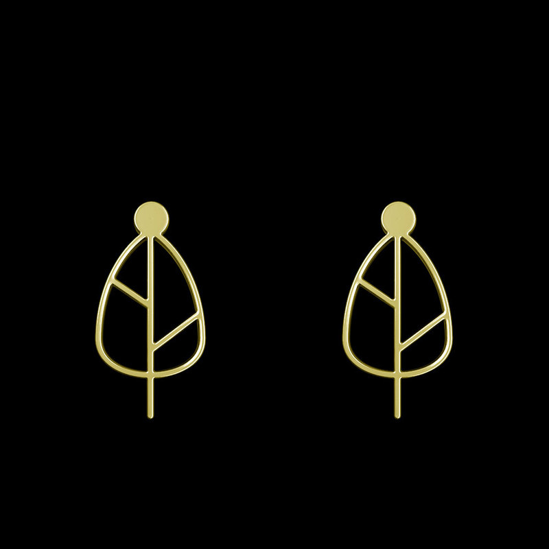 گوشواره طلا 18 عیار زنانه مدوپد مدل برگ کد GA1-15901 گوشواره طلا 18 عیار زنانه مدوپد مدل برگ کد GA1-15901