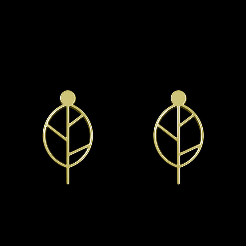 گوشواره طلا 18 عیار زنانه مدوپد مدل برگ کد GA1-15904 گوشواره طلا 18 عیار زنانه مدوپد مدل برگ کد GA1-15904