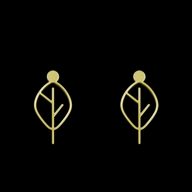 گوشواره طلا 18 عیار زنانه مدوپد مدل برگ کد GA1-15908 گوشواره طلا 18 عیار زنانه مدوپد مدل برگ کد GA1-15908