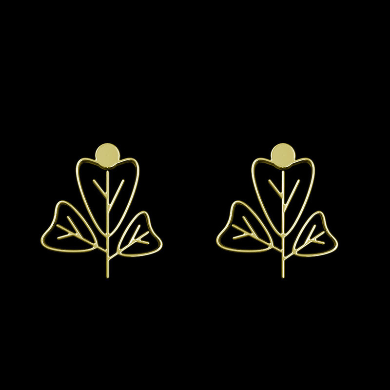 گوشواره طلا 18 عیار زنانه مدوپد مدل برگ کد GA1-15909 گوشواره طلا 18 عیار زنانه مدوپد مدل برگ کد GA1-15909