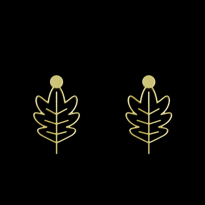 گوشواره طلا 18 عیار زنانه مدوپد مدل برگ کد GA1-15918 گوشواره طلا 18 عیار زنانه مدوپد مدل برگ کد GA1-15918