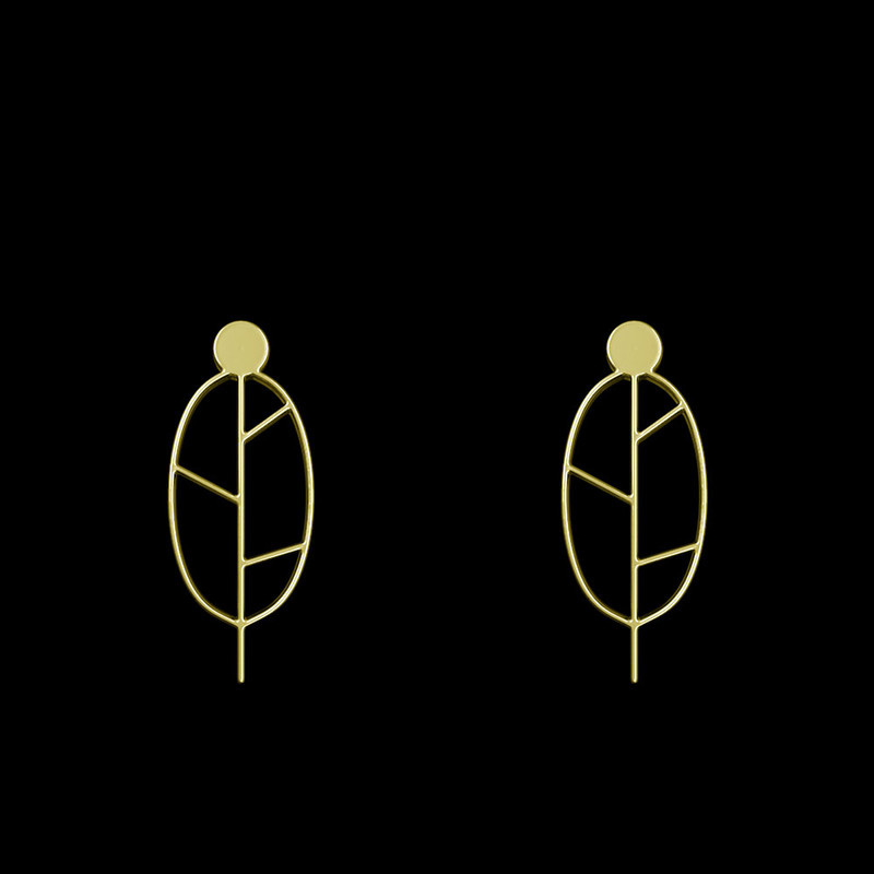 گوشواره طلا 18 عیار زنانه مدوپد مدل برگ کد GA1-15921 گوشواره طلا 18 عیار زنانه مدوپد مدل برگ کد GA1-15921