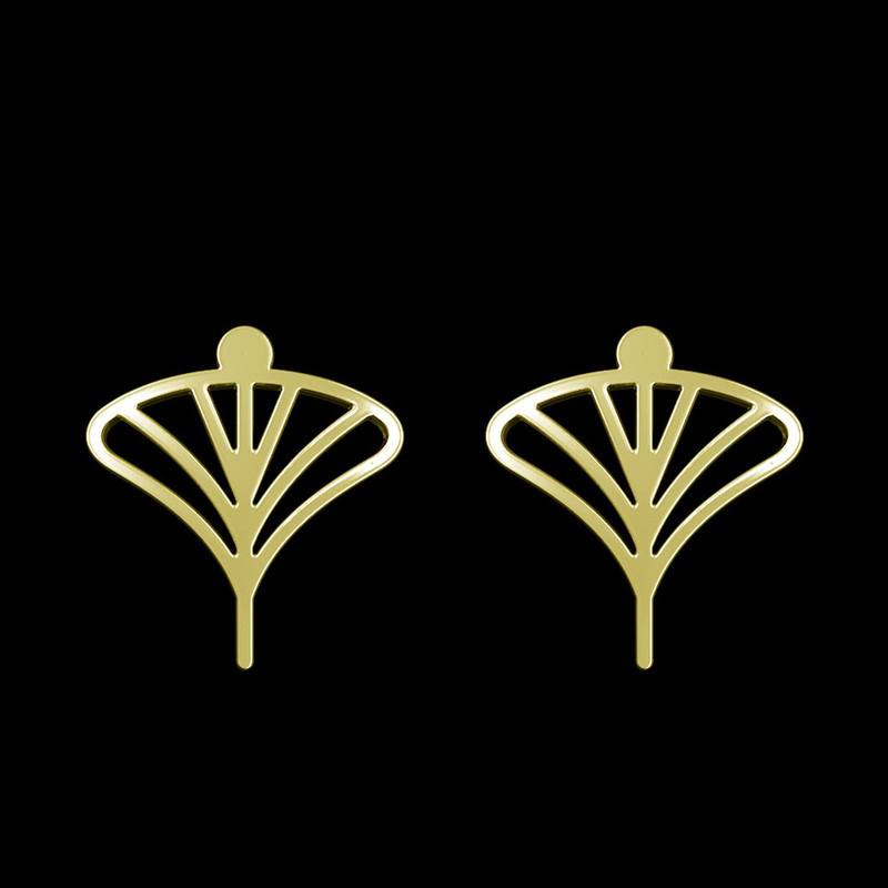 گوشواره طلا 18 عیار زنانه مدوپد مدل برگ کد GA1-15924 گوشواره طلا 18 عیار زنانه مدوپد مدل برگ کد GA1-15924