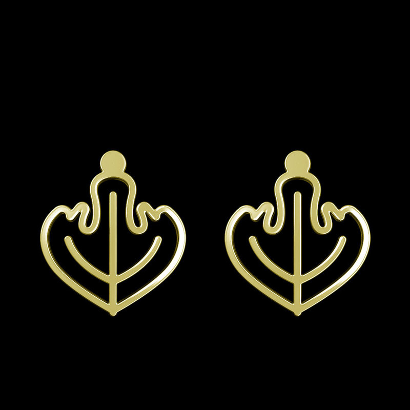 گوشواره طلا 18 عیار زنانه مدوپد مدل برگ کد GA1-15928 گوشواره طلا 18 عیار زنانه مدوپد مدل برگ کد GA1-15928