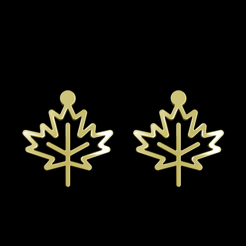 گوشواره طلا 18 عیار زنانه مدوپد مدل برگ کد GA1-15929 گوشواره طلا 18 عیار زنانه مدوپد مدل برگ کد GA1-15929