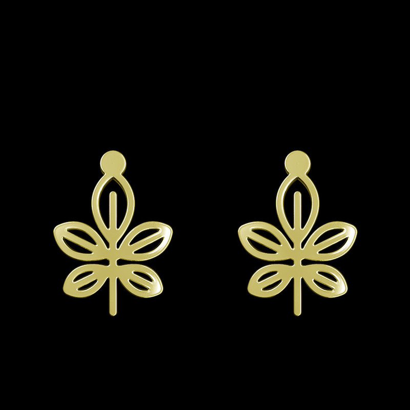 گوشواره طلا 18 عیار زنانه مدوپد مدل برگ کد GA1-15935 گوشواره طلا 18 عیار زنانه مدوپد مدل برگ کد GA1-15935