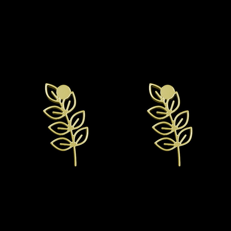 گوشواره طلا 18 عیار زنانه مدوپد مدل برگ کد GA1-15961 گوشواره طلا 18 عیار زنانه مدوپد مدل برگ کد GA1-15961