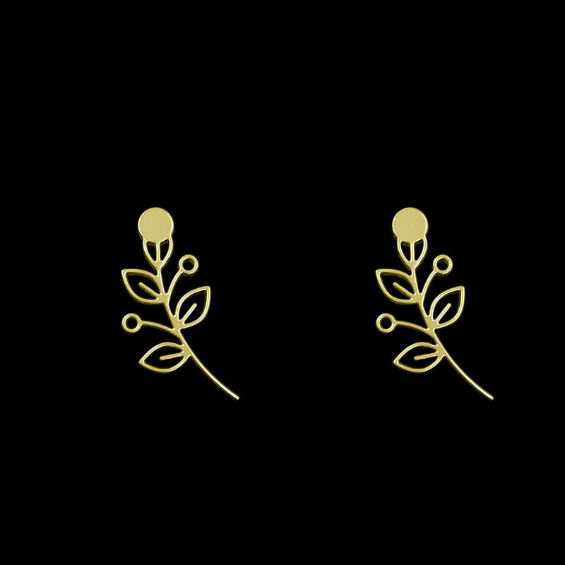 گوشواره طلا 18 عیار زنانه مدوپد مدل برگ کد GA1-15971 گوشواره طلا 18 عیار زنانه مدوپد مدل برگ کد GA1-15971