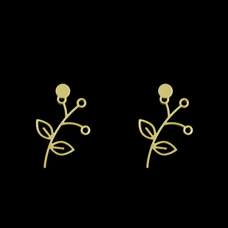 گوشواره طلا 18 عیار زنانه مدوپد مدل برگ کد GA1-15981 گوشواره طلا 18 عیار زنانه مدوپد مدل برگ کد GA1-15981