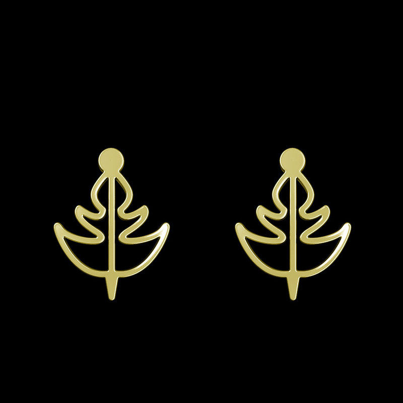 گوشواره طلا 18 عیار زنانه مدوپد مدل برگ کد GA1-16000 گوشواره طلا 18 عیار زنانه مدوپد مدل برگ کد GA1-16000