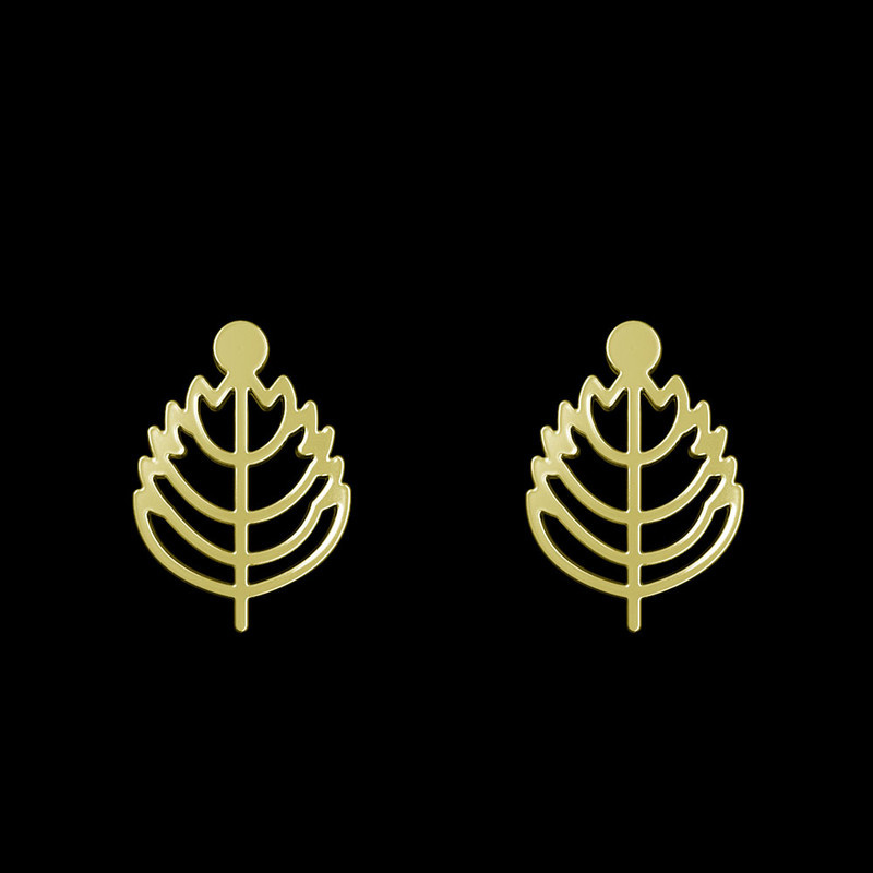 گوشواره طلا 18 عیار زنانه مدوپد مدل برگ کد GA1-16016 گوشواره طلا 18 عیار زنانه مدوپد مدل برگ کد GA1-16016