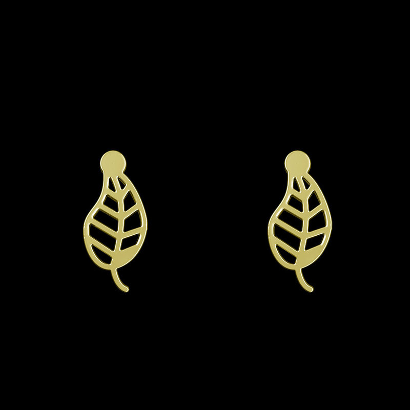 گوشواره طلا 18 عیار زنانه مدوپد مدل برگ کد GA1-16017 گوشواره طلا 18 عیار زنانه مدوپد مدل برگ کد GA1-16017