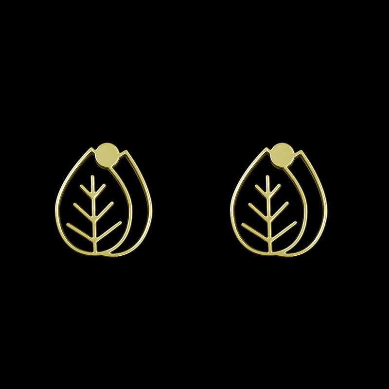 گوشواره طلا 18 عیار زنانه مدوپد مدل برگ کد GA1-16026 گوشواره طلا 18 عیار زنانه مدوپد مدل برگ کد GA1-16026