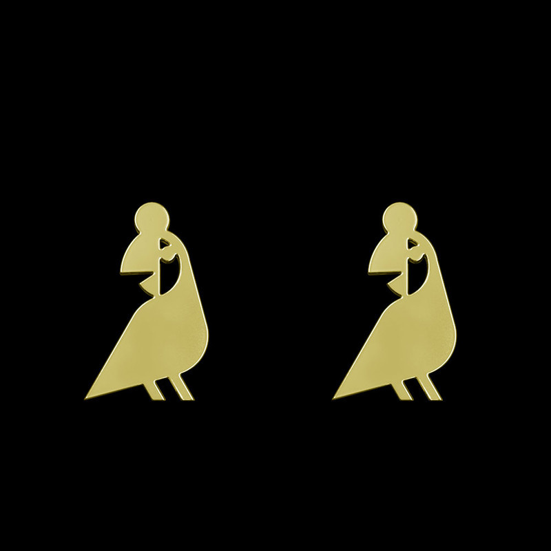 گوشواره طلا 18 عیار زنانه مدوپد مدل طوطی کد GA1-16053 گوشواره طلا 18 عیار زنانه مدوپد مدل طوطی کد GA1-16053