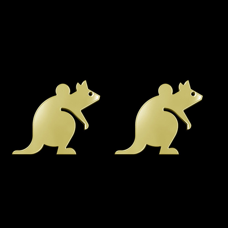 گوشواره طلا 18 عیار زنانه مدوپد مدل کانگرو کد GA1-16063 گوشواره طلا 18 عیار زنانه مدوپد مدل کانگرو کد GA1-16063