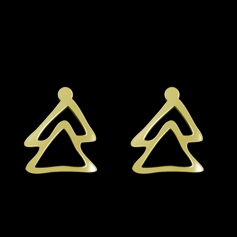 گوشواره طلا 18 عیار زنانه مدوپد مدل هندسی کد GA1-16153 گوشواره طلا 18 عیار زنانه مدوپد مدل هندسی کد GA1-16153