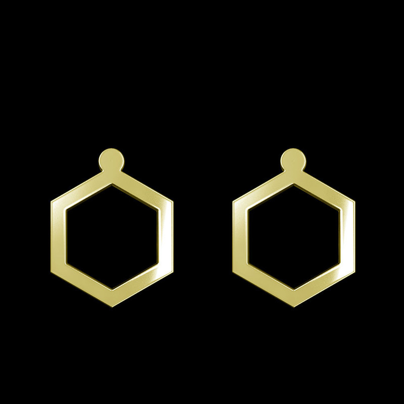 گوشواره طلا 18 عیار زنانه مدوپد مدل شش ضلعی کد GA1-16298 گوشواره طلا 18 عیار زنانه مدوپد مدل شش ضلعی کد GA1-16298