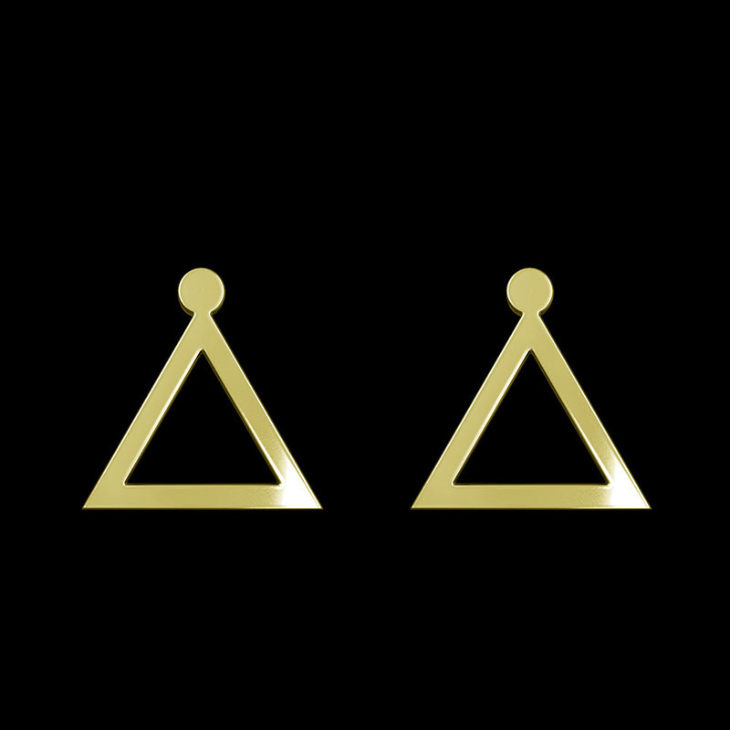 گوشواره طلا 18 عیار زنانه مدوپد مدل مثلث کد GA1-16300 گوشواره طلا 18 عیار زنانه مدوپد مدل مثلث کد GA1-16300