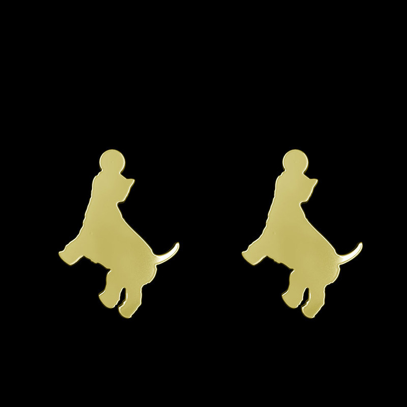 گوشواره طلا 18 عیار زنانه مدوپد مدل سگ کد GA1-16497 گوشواره طلا 18 عیار زنانه مدوپد مدل سگ کد GA1-16497