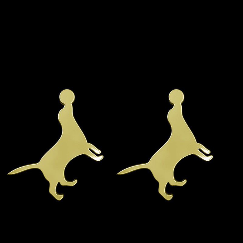 گوشواره طلا 18 عیار زنانه مدوپد مدل سگ کد GA1-16552 گوشواره طلا 18 عیار زنانه مدوپد مدل سگ کد GA1-16552