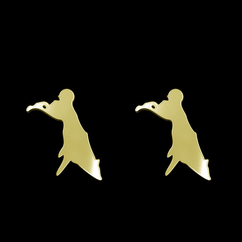 گوشواره طلا 18 عیار زنانه مدوپد مدل سگ کد GA1-16565 گوشواره طلا 18 عیار زنانه مدوپد مدل سگ کد GA1-16565