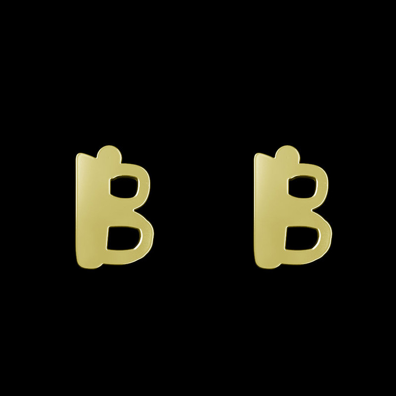 گوشواره طلا 18 عیار زنانه مدوپد مدل حرف B کد GA1-16609 گوشواره طلا 18 عیار زنانه مدوپد مدل حرف B کد GA1-16609