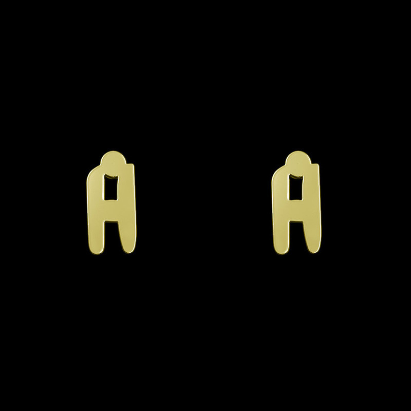 گوشواره طلا 18 عیار زنانه مدوپد مدل حرف A کد GA1-16615 گوشواره طلا 18 عیار زنانه مدوپد مدل حرف A کد GA1-16615