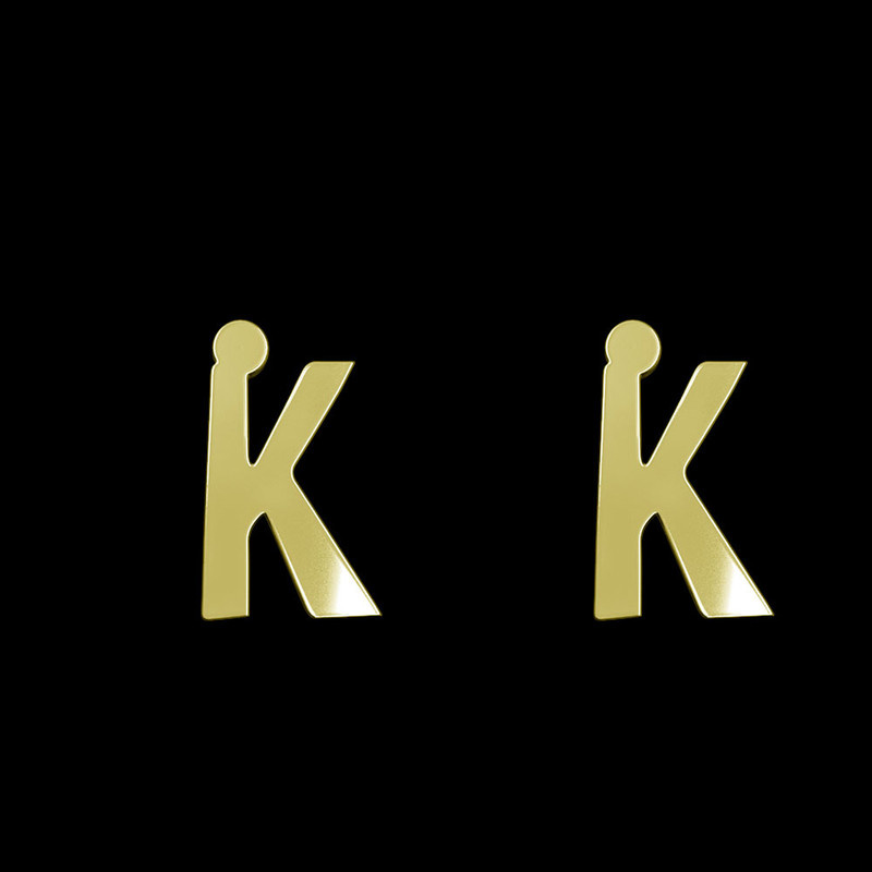 گوشواره طلا 18 عیار زنانه مدوپد مدل حرف K کد GA1-16656 گوشواره طلا 18 عیار زنانه مدوپد مدل حرف K کد GA1-16656