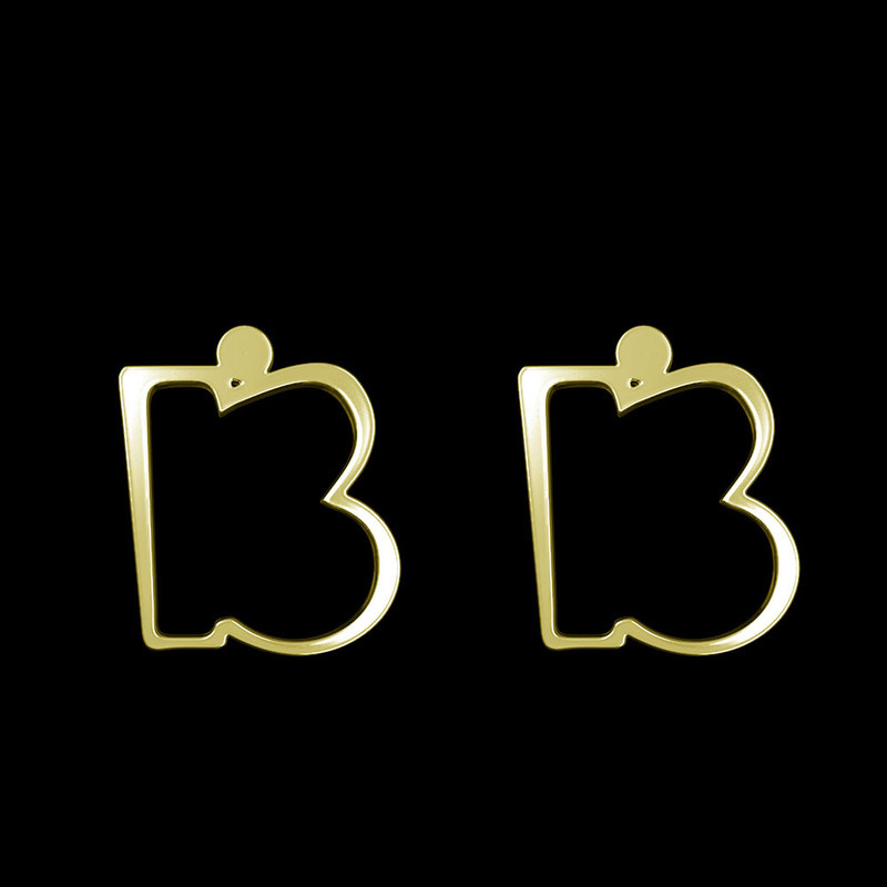 گوشواره طلا 18 عیار زنانه مدوپد مدل حرف B کد GA1-16682 گوشواره طلا 18 عیار زنانه مدوپد مدل حرف B کد GA1-16682