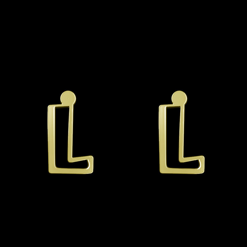 گوشواره طلا 18 عیار زنانه مدوپد مدل حرف L کد GA1-16692 گوشواره طلا 18 عیار زنانه مدوپد مدل حرف L کد GA1-16692