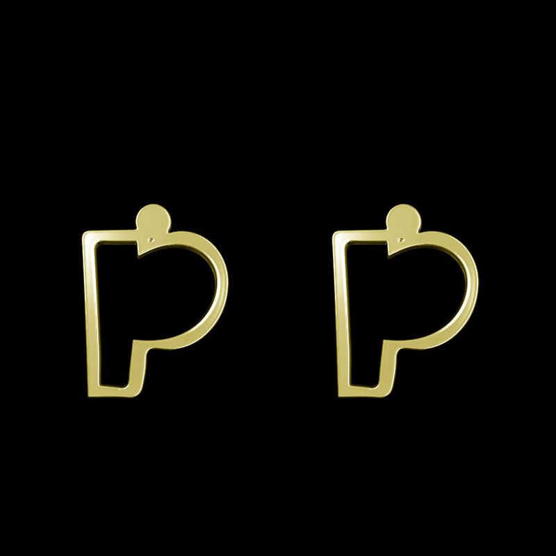 گوشواره طلا 18 عیار زنانه مدوپد مدل حرف P کد GA1-16696 گوشواره طلا 18 عیار زنانه مدوپد مدل حرف P کد GA1-16696