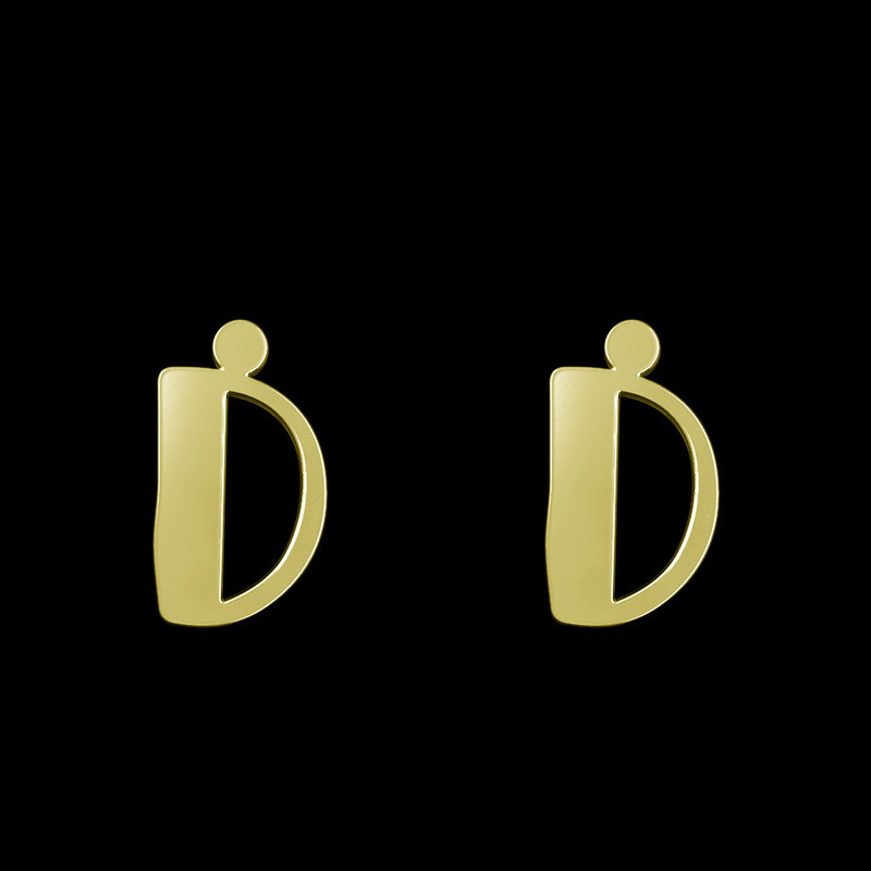 گوشواره طلا 18 عیار زنانه مدوپد مدل حرف D کد GA1-16710 گوشواره طلا 18 عیار زنانه مدوپد مدل حرف D کد GA1-16710