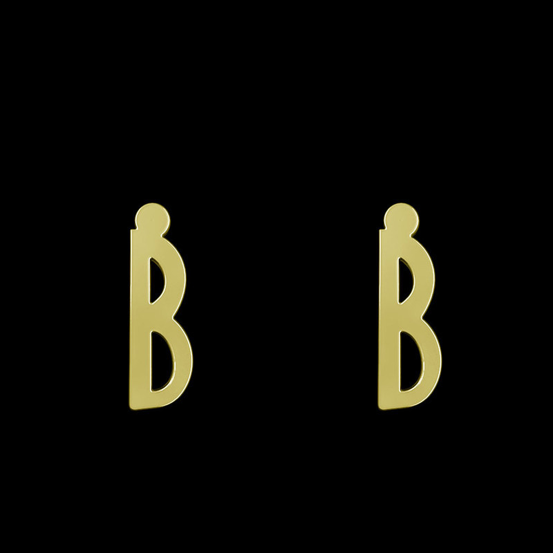 گوشواره طلا 18 عیار زنانه مدوپد مدل حرف B کد GA1-16734 گوشواره طلا 18 عیار زنانه مدوپد مدل حرف B کد GA1-16734